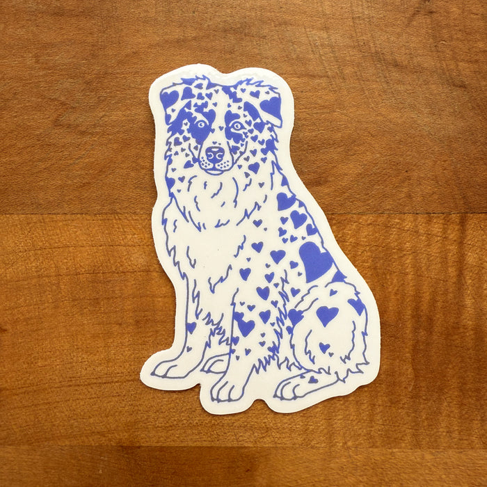 SOLD OUT. Aussie Hearts (Peri) Glossy Sticker
