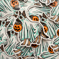 Ghost Shepherd Glossy Sticker