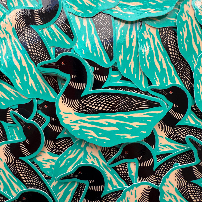 Loon Glossy Stickers - 2 PACK