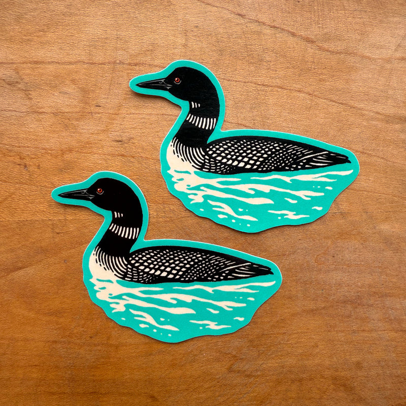 Loon Glossy Stickers - 2 PACK