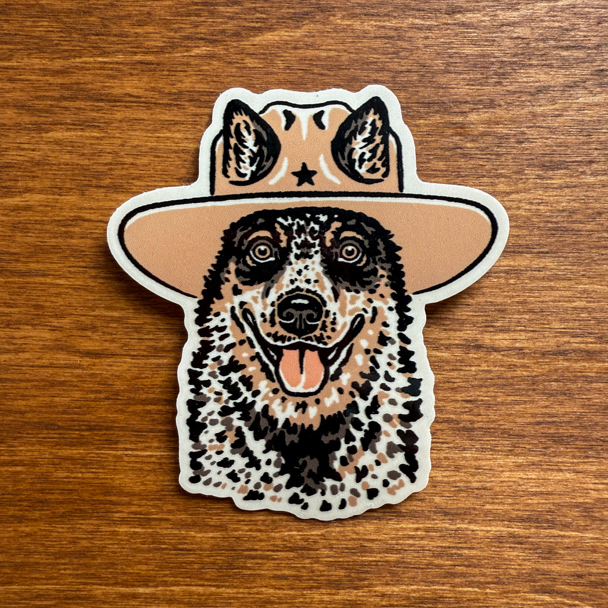 Blue Heeler Cowdog Glossy Sticker