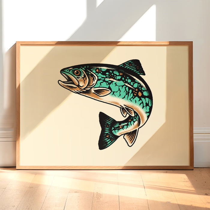Rare Turquoise Trout Giclée Print