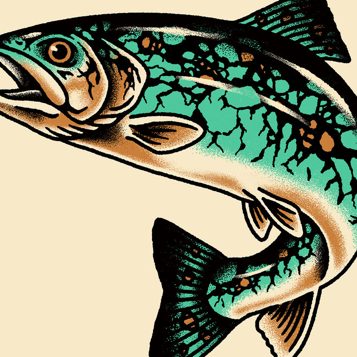 Rare Turquoise Trout Giclée Print