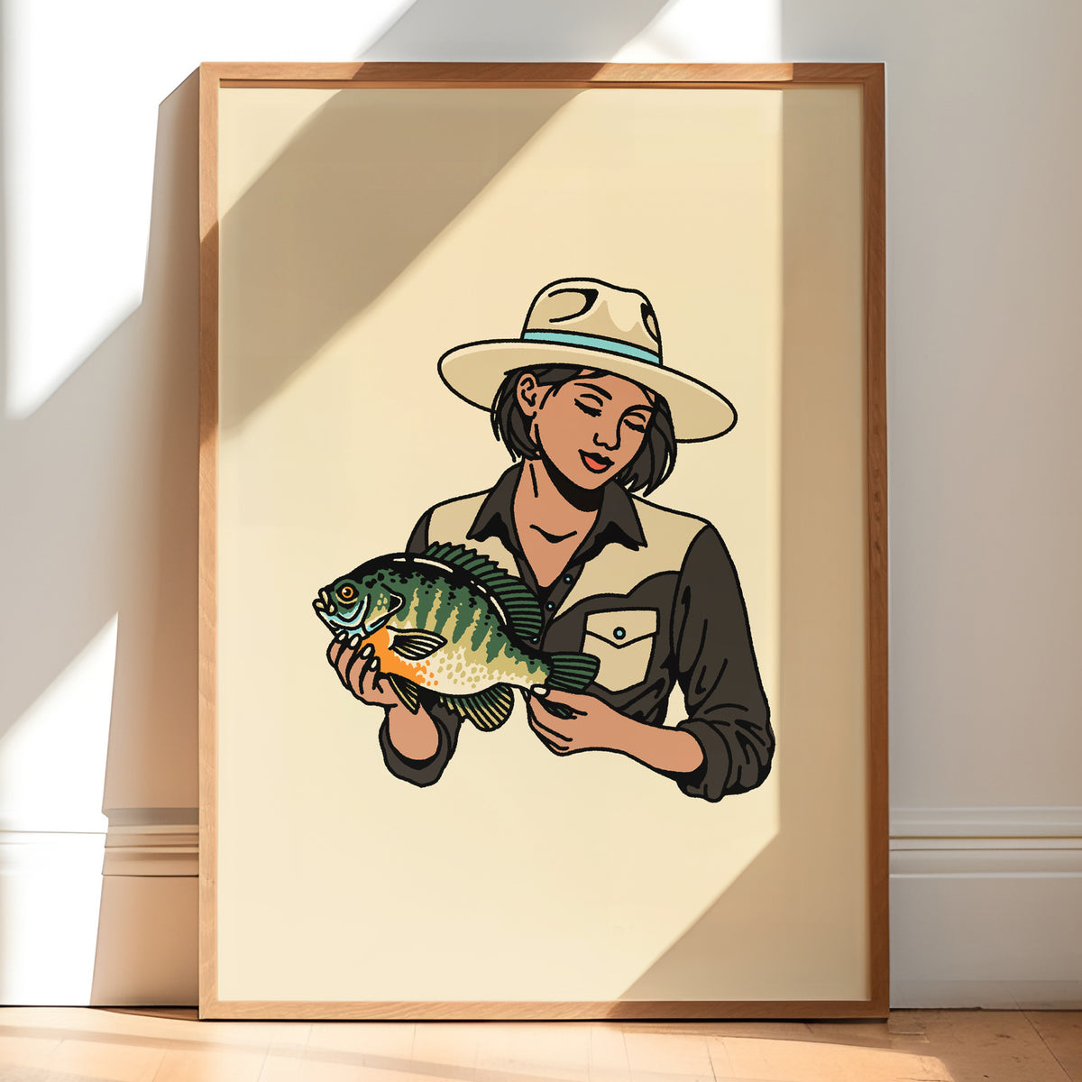 Bluegill Cowgirl 1 Giclée Print