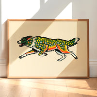 Border Collie Brook Trout Giclée Print