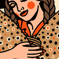 Brown Trout Cowgirl Giclée Print