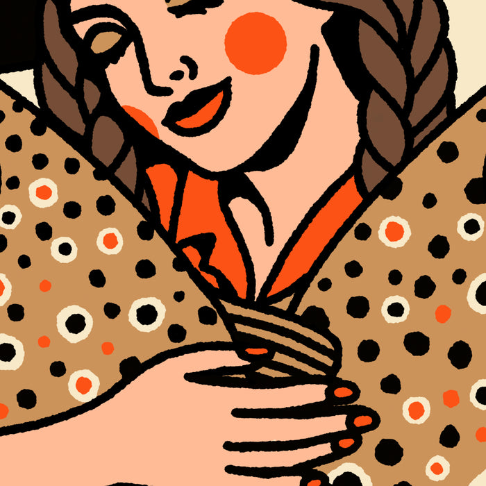 Brown Trout Cowgirl Giclée Print