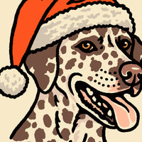 Dalmatian (Liver) Christmas Giclée Print