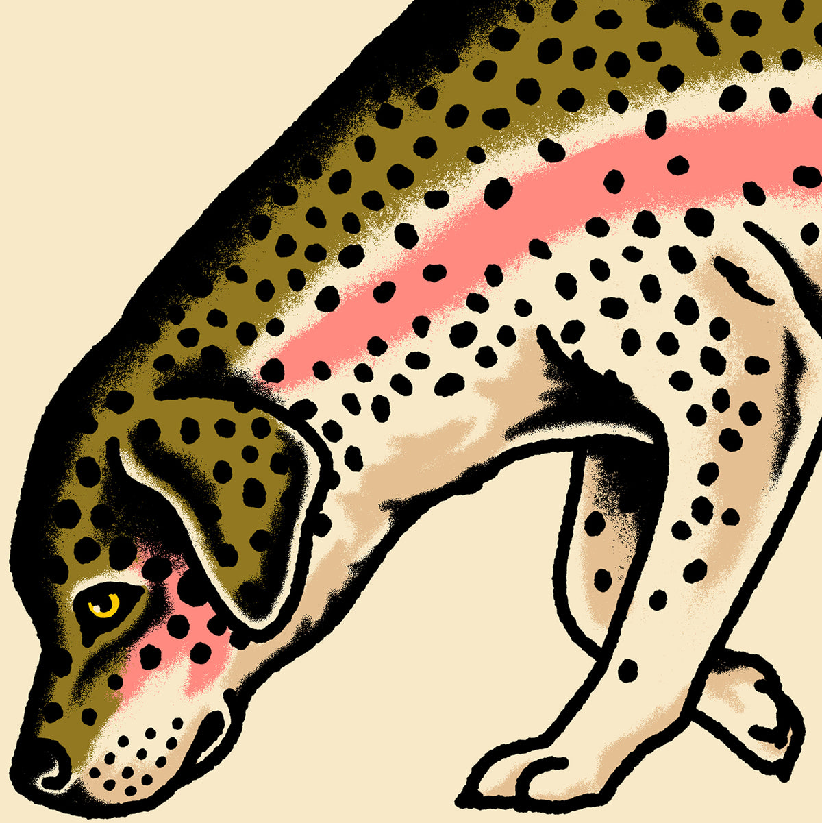 Labrador Rainbow Trout Giclée Print