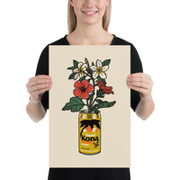 Kona Flower Can Giclée Print