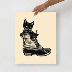 Eastern Kitten Boot Giclée Print