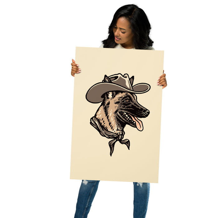 Belgian Malinois Cowdog Giclée Print