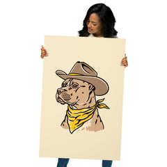 Tan Pit Bull Cowdog Print (Made to Order)