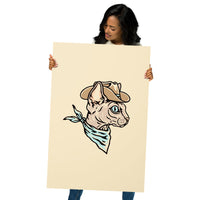 Sphynx Neutral Cowcat Giclée Print