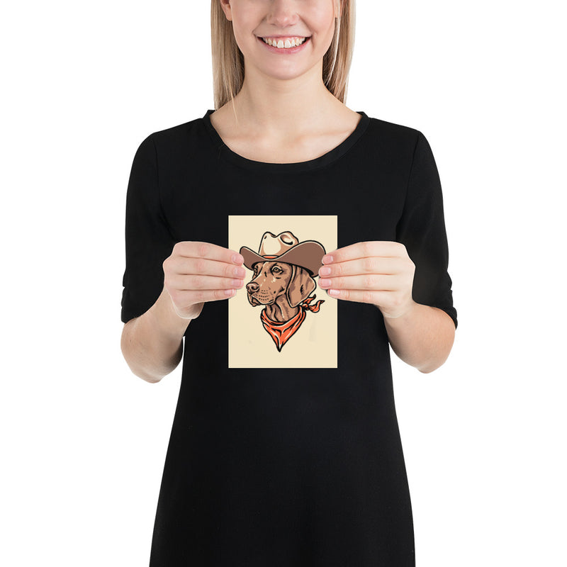 Vizsla Cowdog Giclée Print