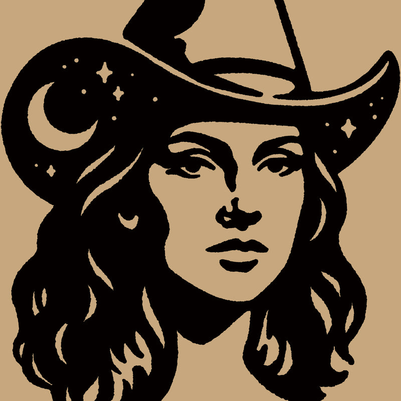 Goodnight Cowgirl (Black) Giclée Print