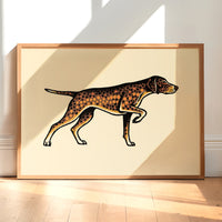 German Shorthaired Pointer Trout Giclée Print