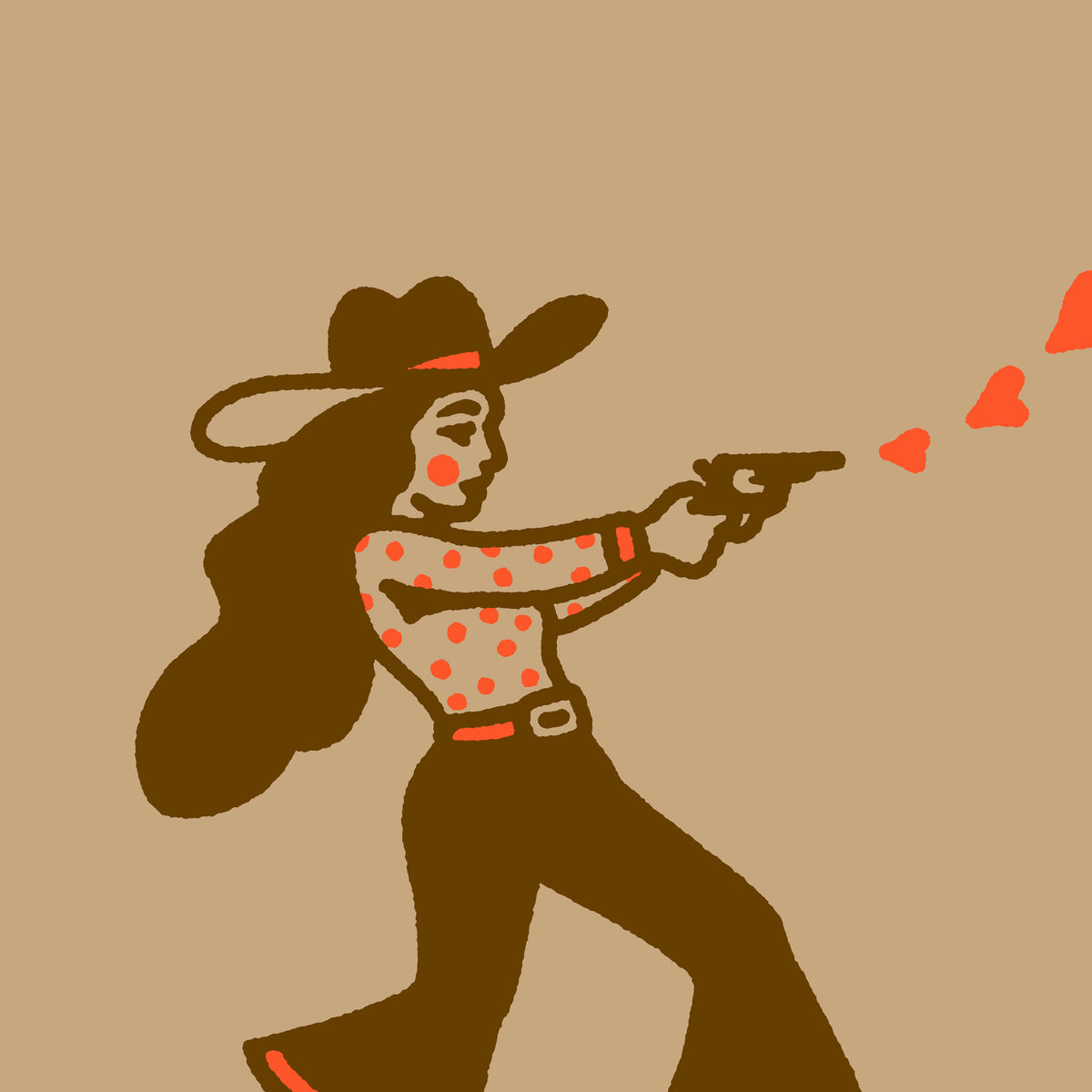 Heartstruck (Brown) Giclée Print