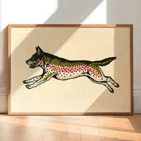 Heeler Rainbow Trout Giclée Print