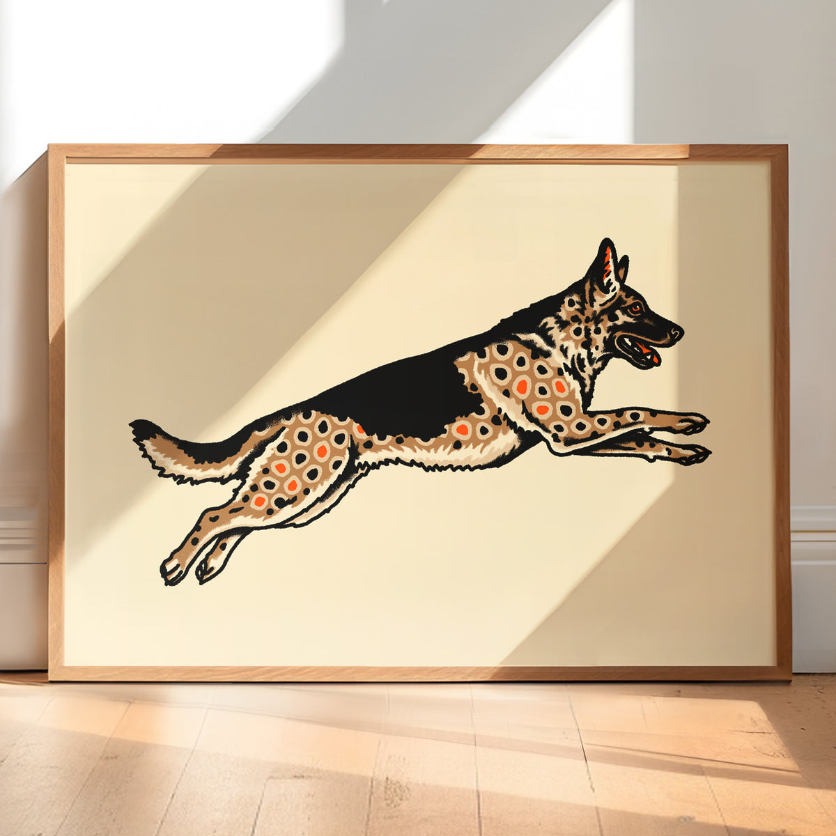 German Shepherd Brow Trout Giclée Print