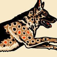 German Shepherd Brow Trout Giclée Print