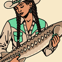 Sturgeon Cowgirl 1 Giclée Print