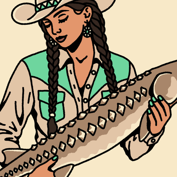 Sturgeon Cowgirl 1 Giclée Print