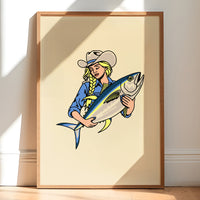 Tuna Cowgirl 1 Giclée Print