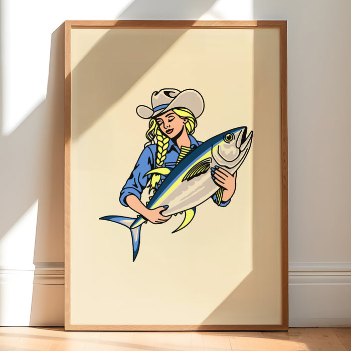 Tuna Cowgirl 1 Giclée Print