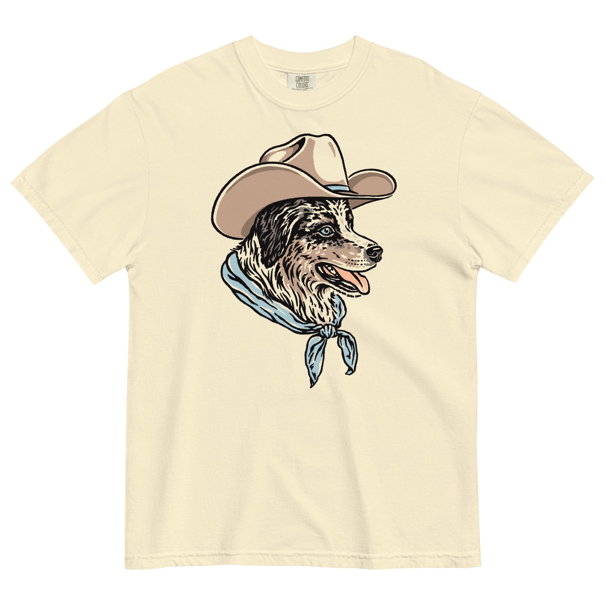 Australian Shepherd Cowdog Heavyweight T-shirt – Steel Bison