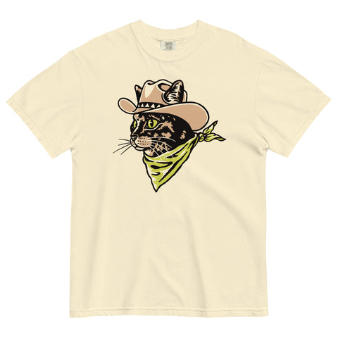 Gunslinger Cat Heavyweight T-shirt