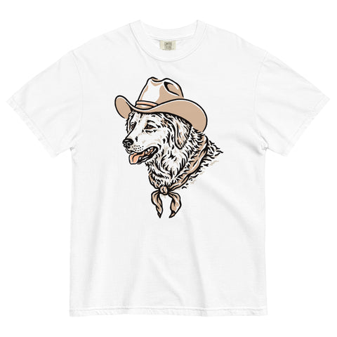 Border Collie Black/White Cowdog Heavyweight T-shirt