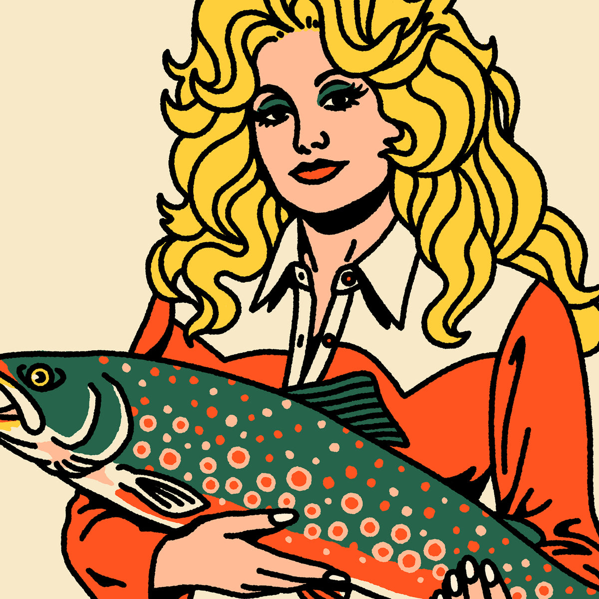 Dolly Holding Varden Giclée Print