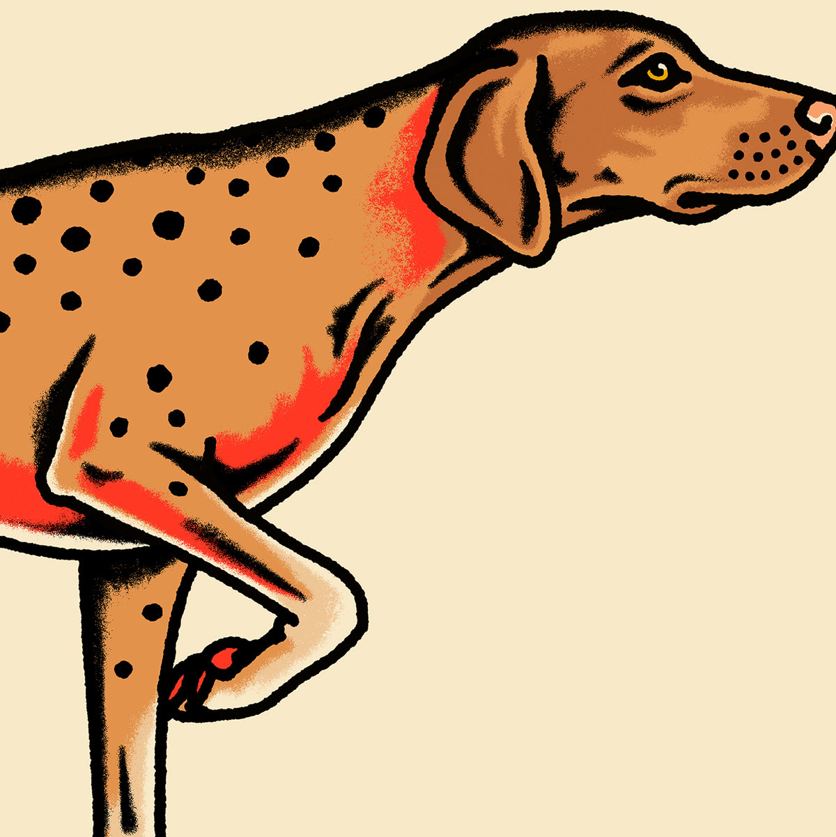 Vizsla Cutthroat Trout Giclée Print
