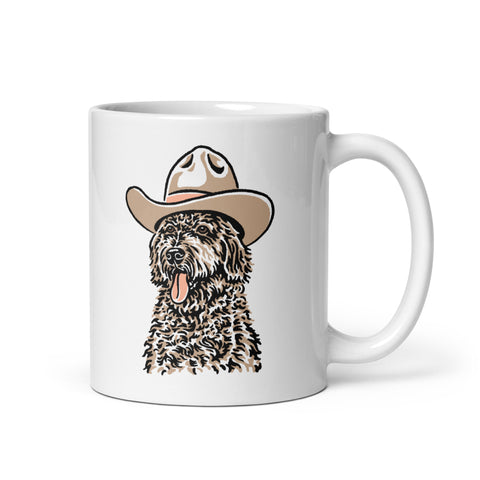 Chocolate Lab Cowdog Mug