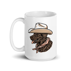 Chocolate Lab Cowdog Mug