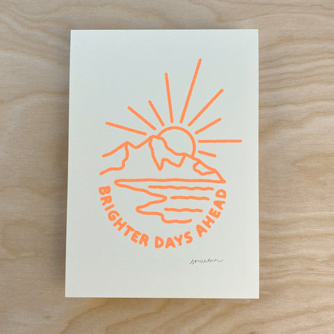 Brighter Days (Orange) - Signed 5x7in Print #193