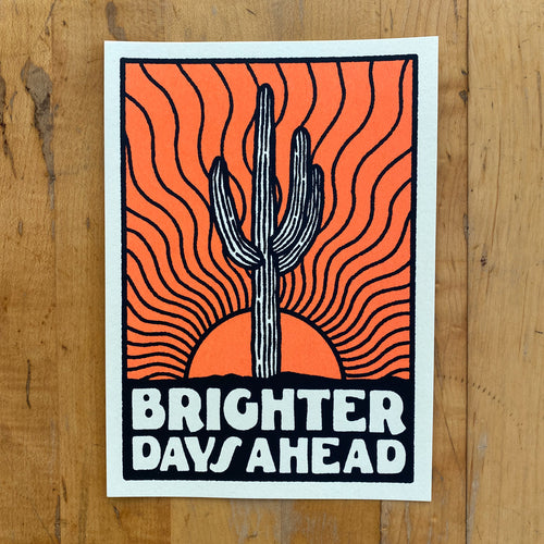Brighter Days (Orange) - Signed 5x7in Print #193