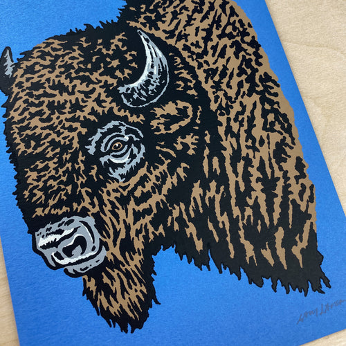 Colorado Bison - Signed 5x7in Print #225