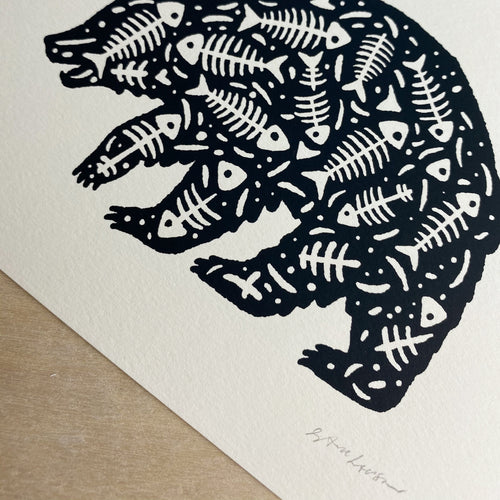 Fish Bear - Signed Print #198