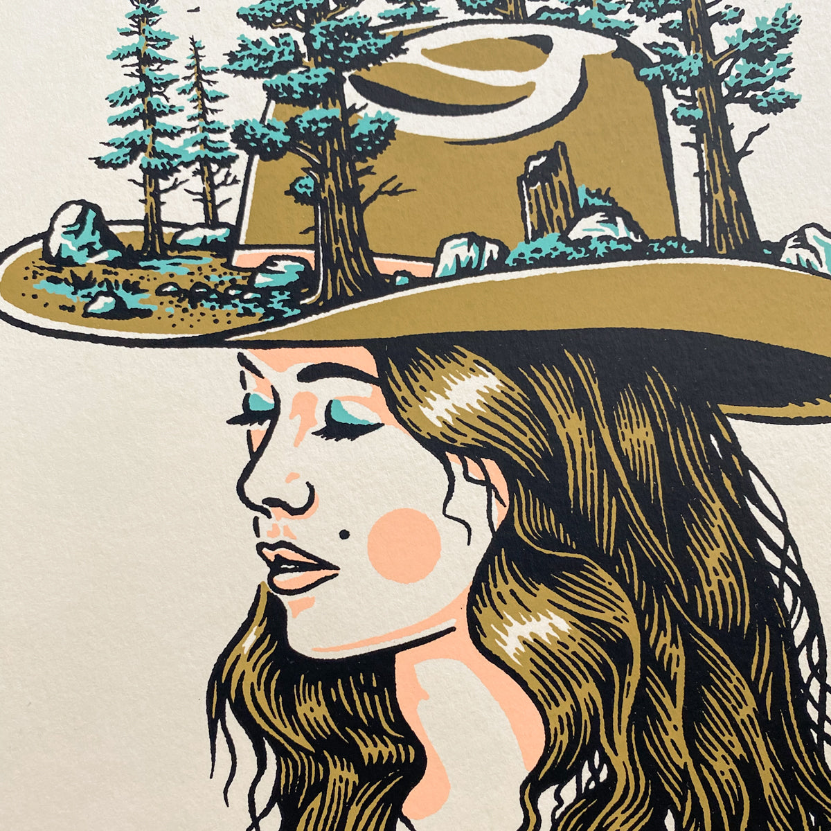 Forest Woman - Signed 8x10in Silkscreen Print