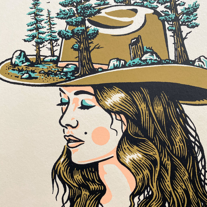 Forest Woman - Signed 8x10in Silkscreen Print