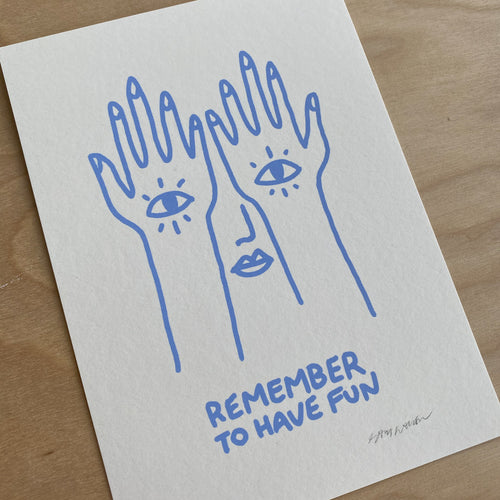 Sold out. Fun - Signed 5x7in Print #249