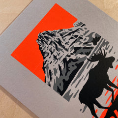 Glacier Moose - Signed 7x5in Print #205