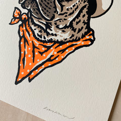 French Bulldog Cowdog - 8x10in Print #278