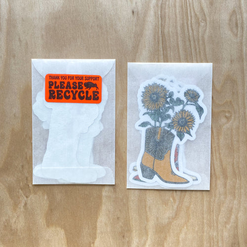 SOLS OUT. Flower Boot Sticker Pack 2