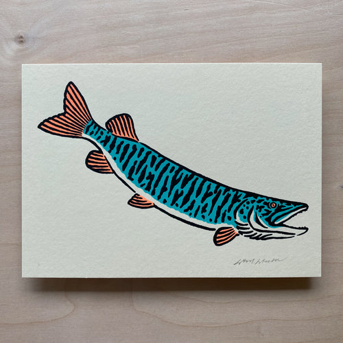 Muskie - Signed 7x5in Print #256