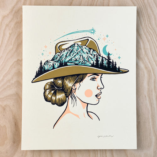 Mountain Woman - Signed 8x10in Print #238