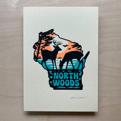 North Woods - Signed 5x7in Print #255