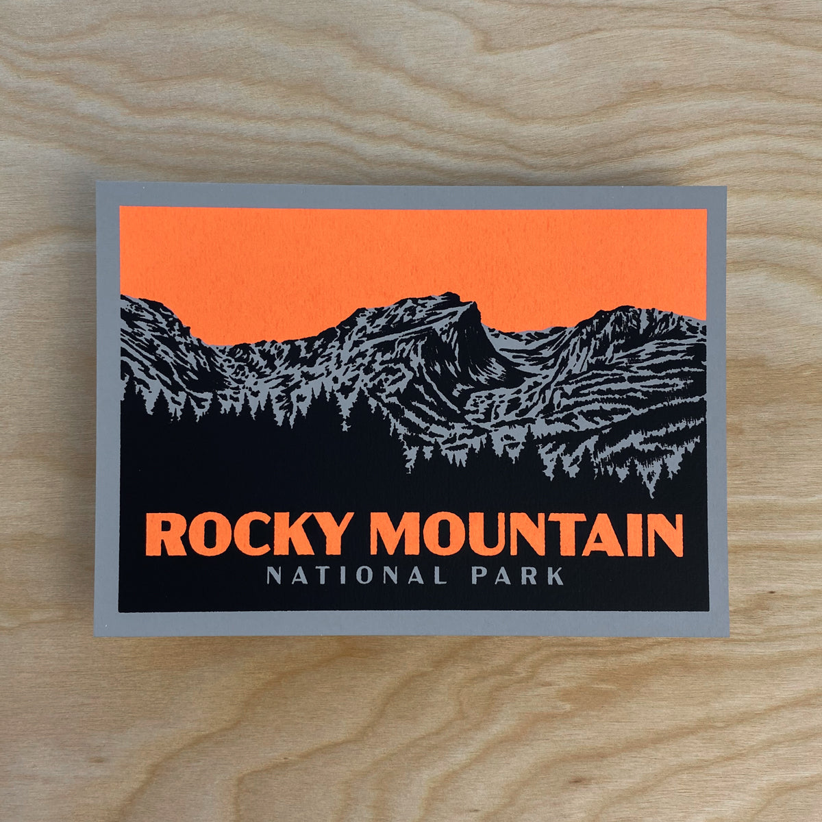 Rocky Mountain  - Signed 7x5in Print #219